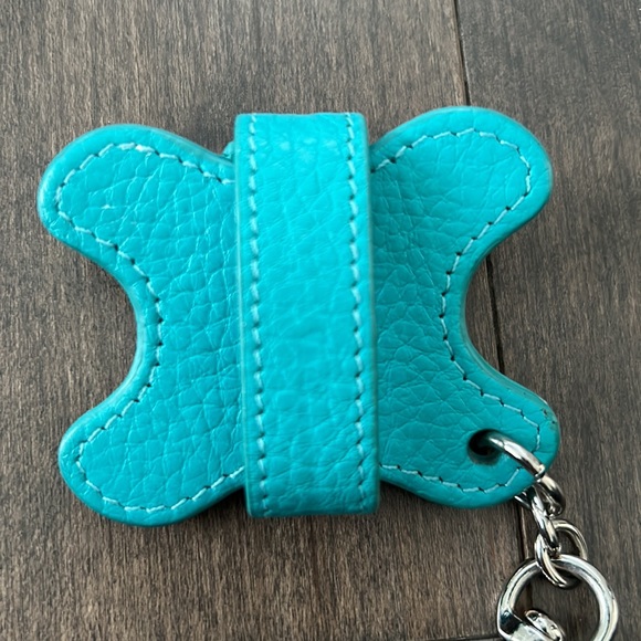 LEATHEROLOGY Turquoise Leather Headphone Wrap Cord Holder, Pencil Pouch, Wallet - Picture 8 of 16